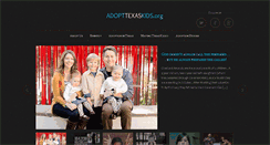 Desktop Screenshot of adopttexaskids.org